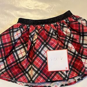 Like new holiday plaid  taffeta skirt